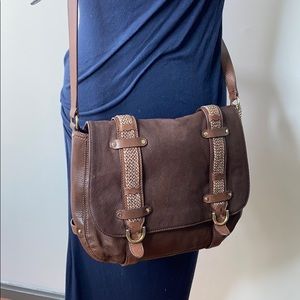 Cole Haan Leather Messenger Crossbody Bag